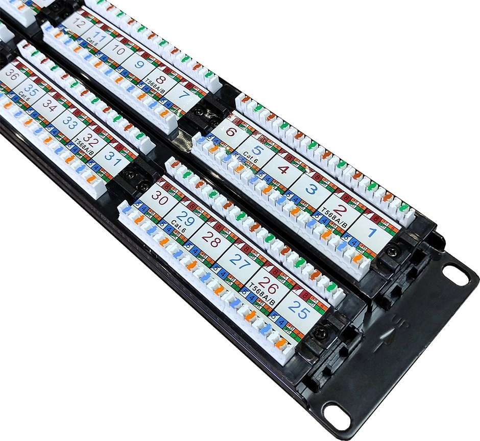 Патч-панель Lanmaster TWT-PP48UTP/6 19" 2U 48xRJ45 кат.6 UTP — миниатюра 2