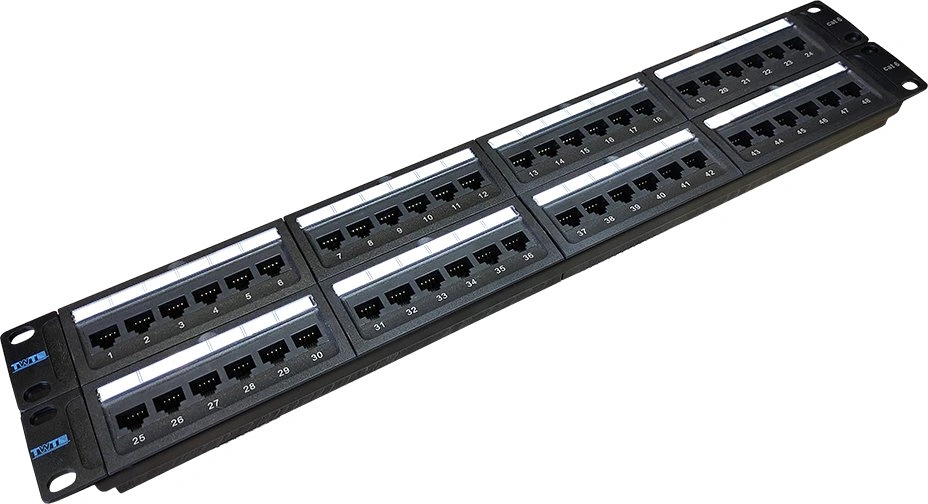 Патч-панель Lanmaster TWT-PP48UTP/6 19" 2U 48xRJ45 кат.6 UTP — фото 1