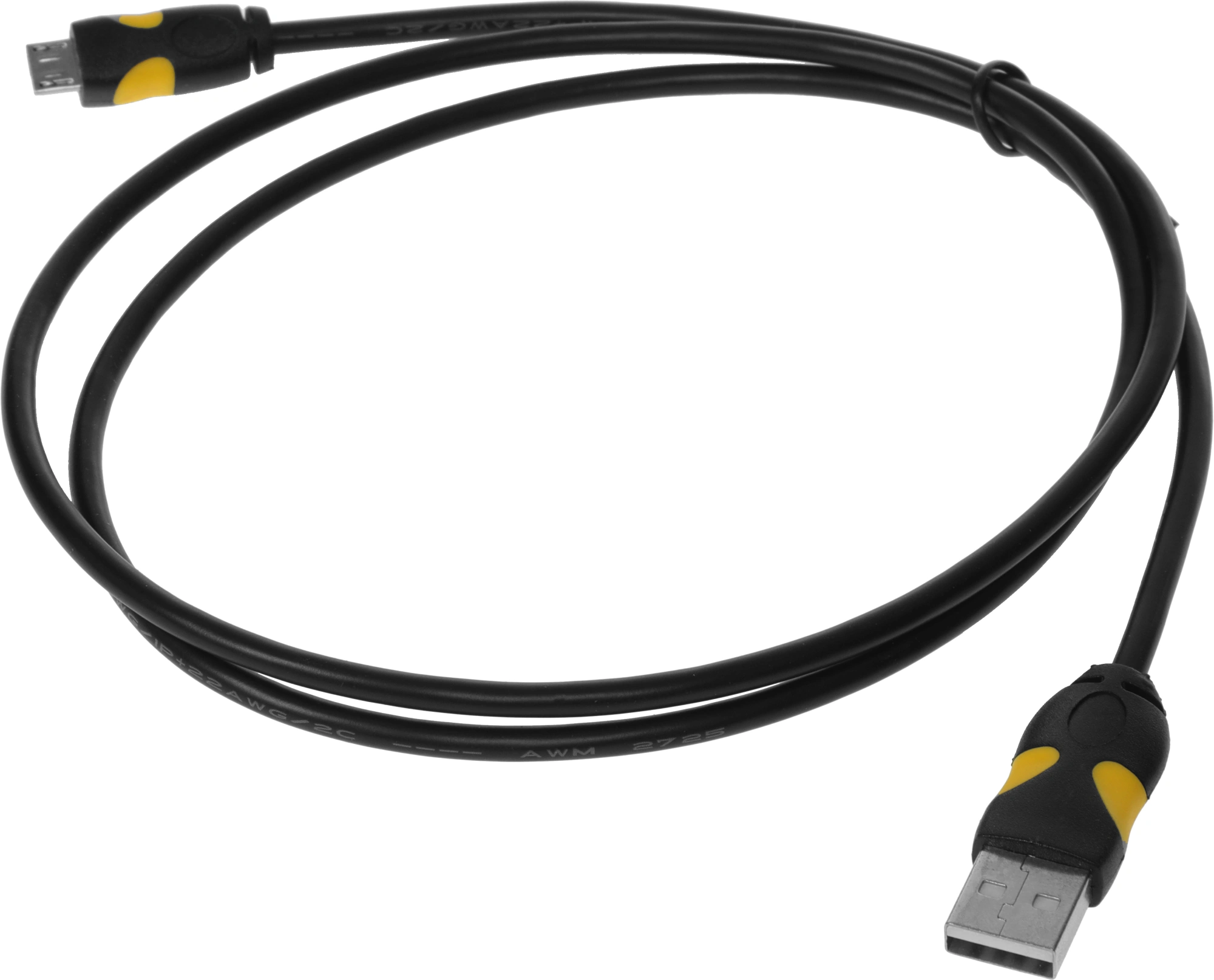Кабель 2A Smooth Connector USB (m)-micro USB (m) 1м черный — миниатюра 2
