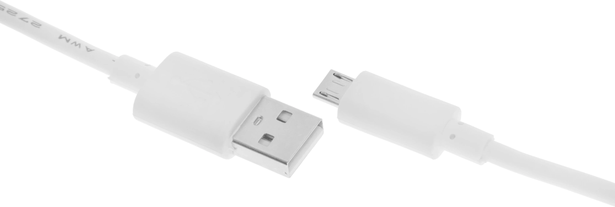 Кабель 2A Square USB (m)-micro USB (m) 0.75м белый — миниатюра 4