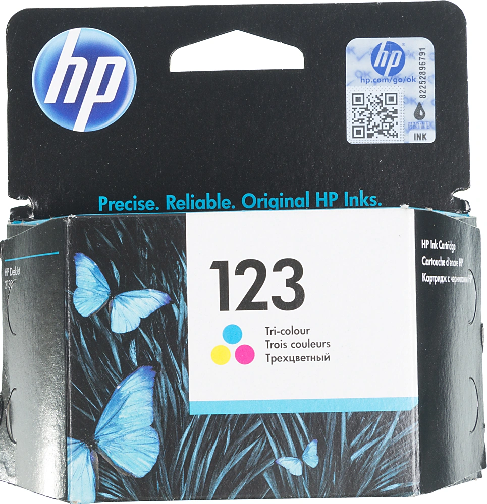 Картридж струйный HP 123 F6V16AE многоцветный печ.гол.в компл. (100стр.) для HP DJ 2130/2620/2630/2632 — фото 1