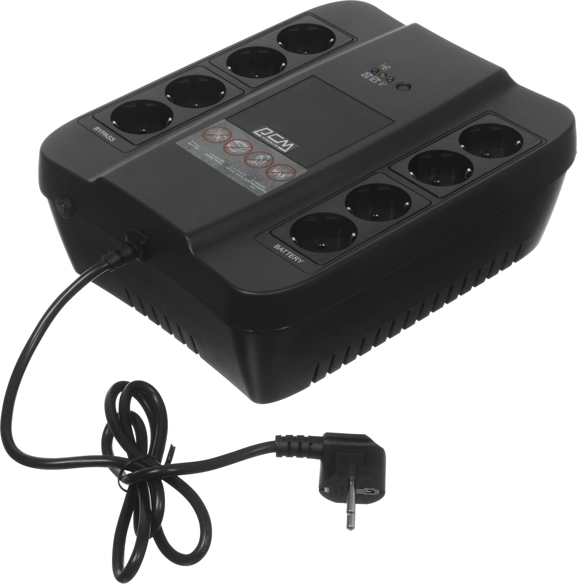 Источник бесперебойного питания Powercom Spider SPD-450N 270Вт 450ВА черный — миниатюра 5