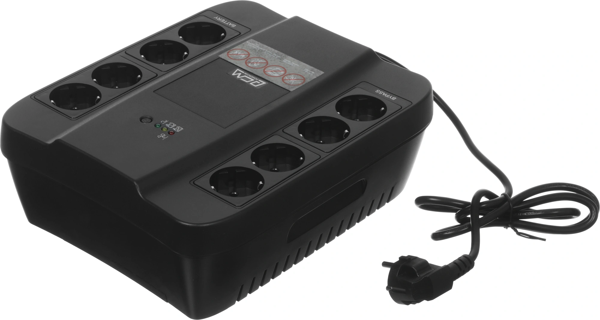 Источник бесперебойного питания Powercom Spider SPD-450N 270Вт 450ВА черный — миниатюра 7