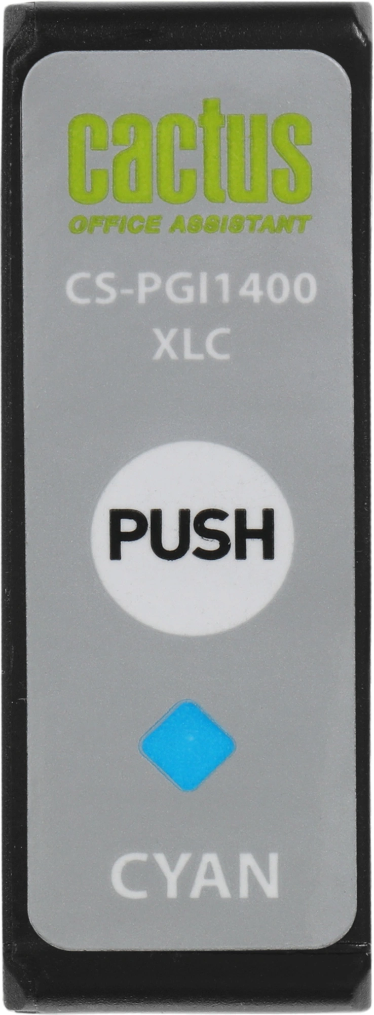 Картридж струйный Cactus CS-PGI1400XLC PGI-1400 голуб.пигм. (12мл) для Canon MB2050/MB2350/MB2040/MB2340 с чипом — миниатюра 7