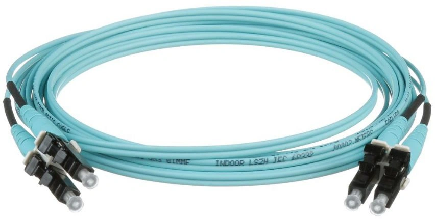 Патч-корд Panduit Opti-Core FX2ELLNSNSNM003 2x50/125 OM3 LC дуплекс-SC дуплекс 3м LSZH аквамарин — миниатюра 2