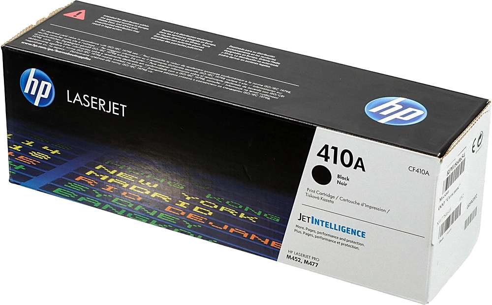 Картридж лазерный HP 410A CF410A черный бар.в компл. (2300стр.) для HP LJ Pro M452/M477 — фото 1
