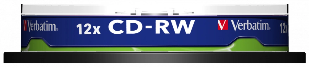 Диск CD-RW Verbatim 700Mb 12x Cake Box (10шт) (43480) — миниатюра 3