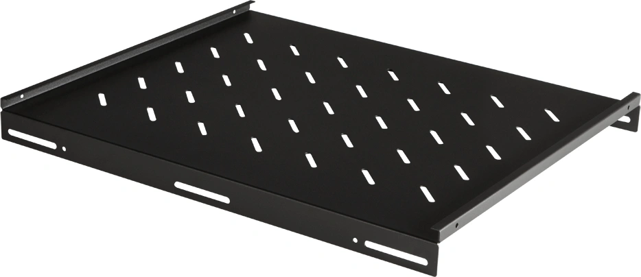 Полка стационарная Lanmaster TWT-CBB-S4-12/60 1U нагр.:60кг. 19" 852мм черный — миниатюра 2
