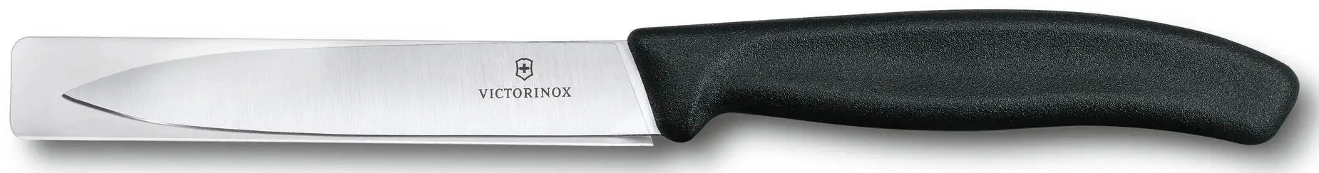 Нож кухонный Victorinox Swiss Classic (6.7703) стальной для чистки овощей и фруктов лезв.100мм прямая заточка черный — миниатюра 2
