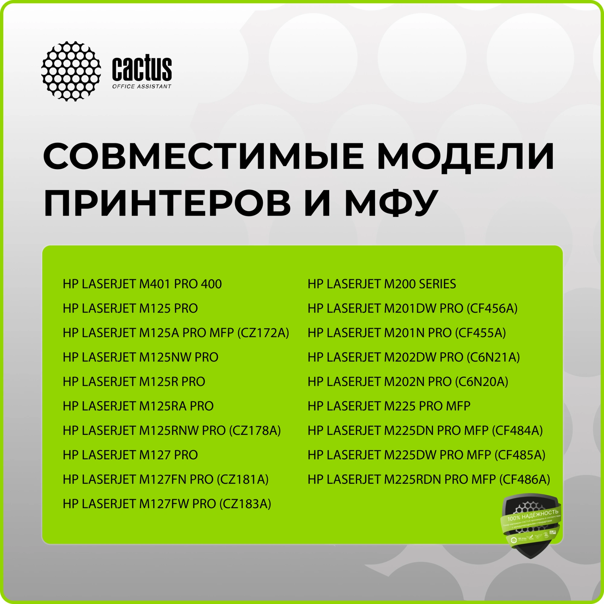 Картридж лазерный Cactus CS-CF283AD черный двойная упак. (1500стр.) для HP LJ Pro M125nw/M127fw с чипом — миниатюра 4