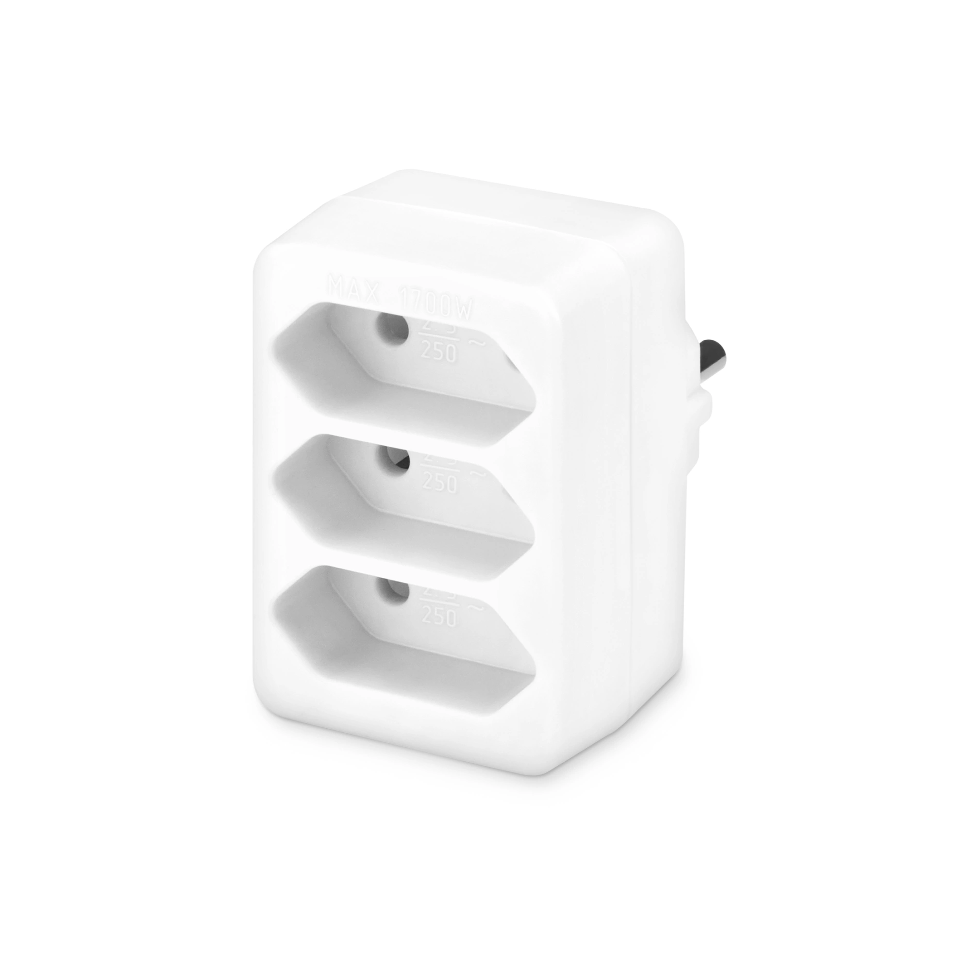 Сетевой разветвитель Buro BU-PS3F-W (3 розетки) белый (пакет ПЭ) — миниатюра 2