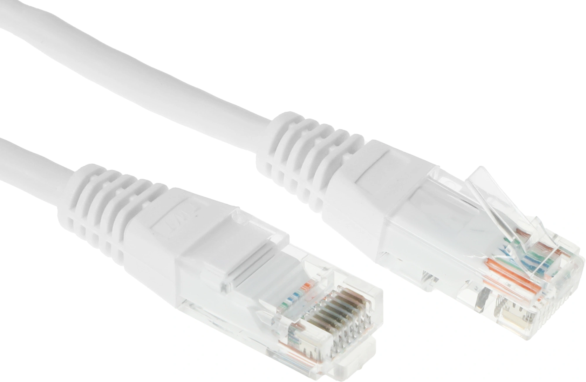 Патч-корд Lanmaster TWT-45-45-2.0-WH UTP RJ-45 вил.-вилка RJ-45 кат.5E 2м белый ПВХ (уп.:1шт) — миниатюра 3