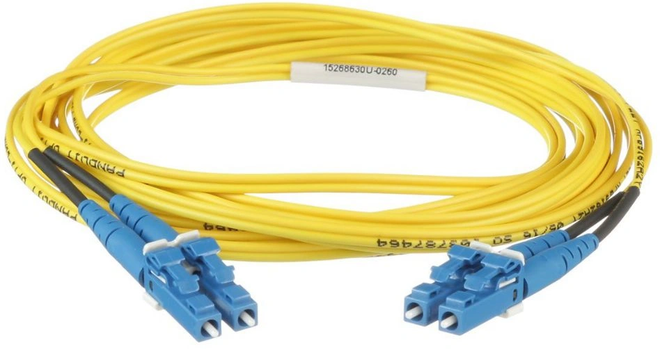 Патч-корд Panduit F92ELLNLNSNM007 2x9/125 OS1/OS2 LC дуплекс-LC дуплекс 7м LSZH желтый — миниатюра 2