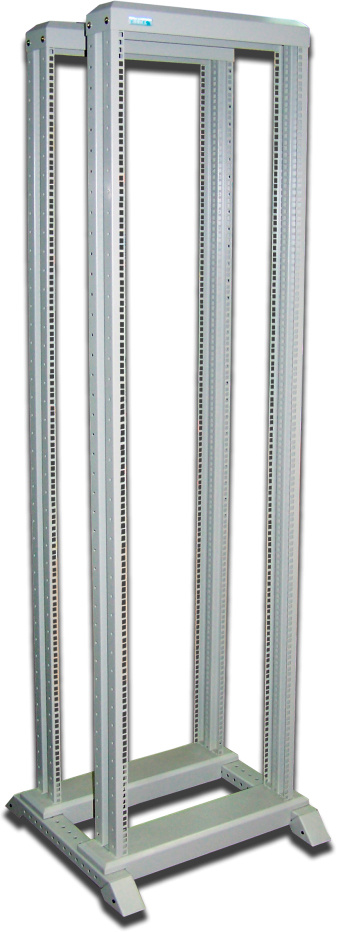 Стойка двухрамная Lanmaster TWT-RACK2-38U-6X6 38U 600ммX600мм 350кг серый — фото 1