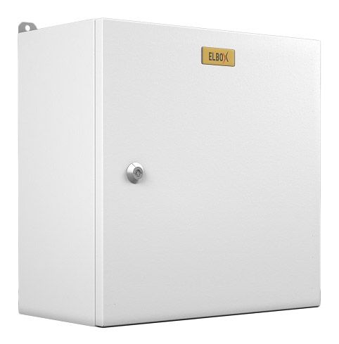 Шкаф электротехнический Elbox EMW-300.200.150-1-IP66 настенный 200мм 150мм несъемн.бок.пан. 50кг серый — миниатюра 4
