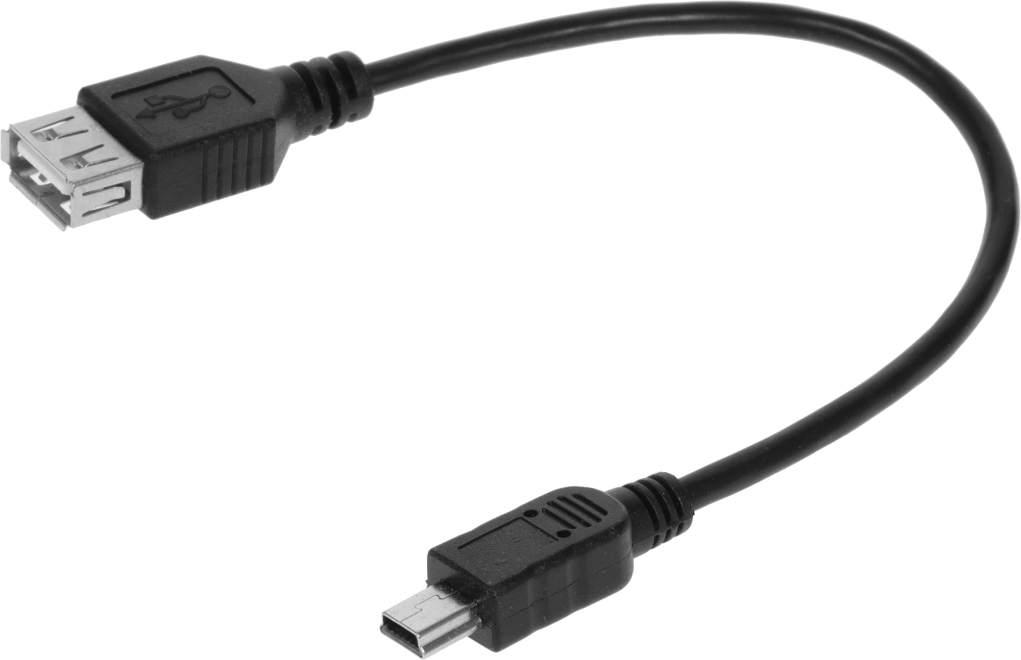 Кабель Buro OTG_MINI 0.2м черный — миниатюра 3