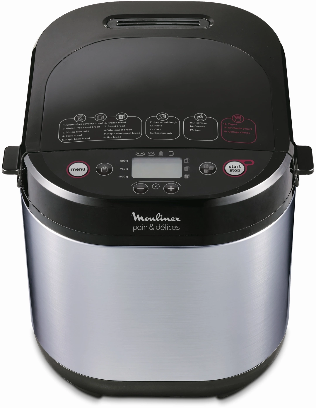 Хлебопечь Moulinex Pain & Delices OW240E30 650Вт серебристый/черный