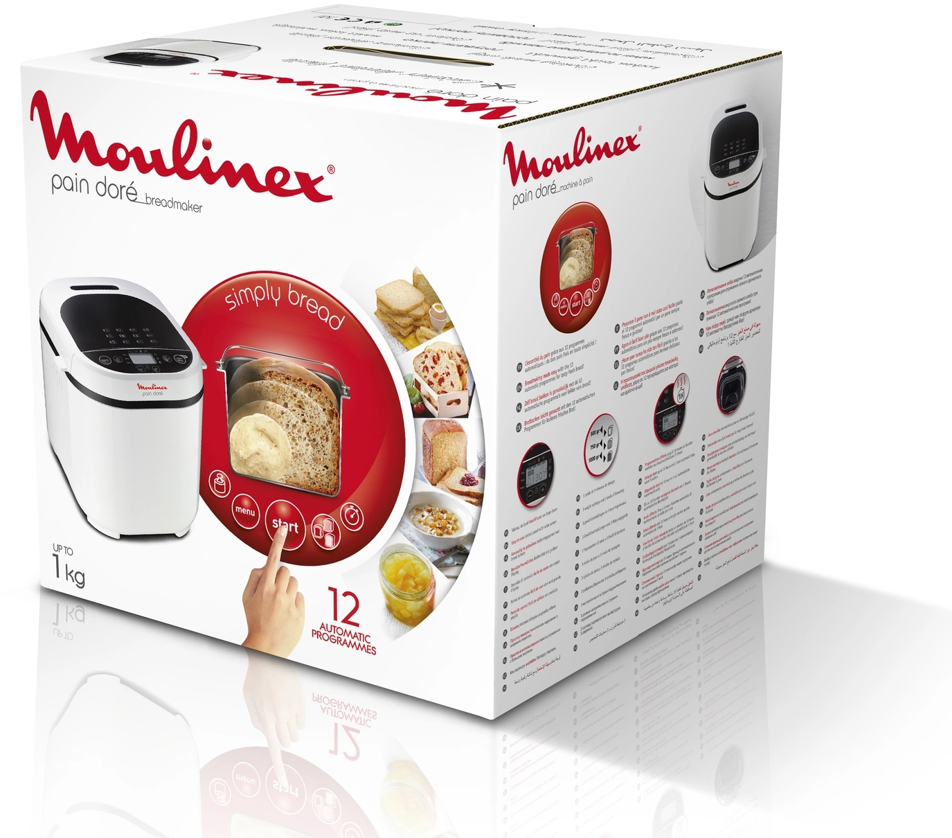 Хлебопечь Moulinex OW210 650Вт белый — миниатюра 9