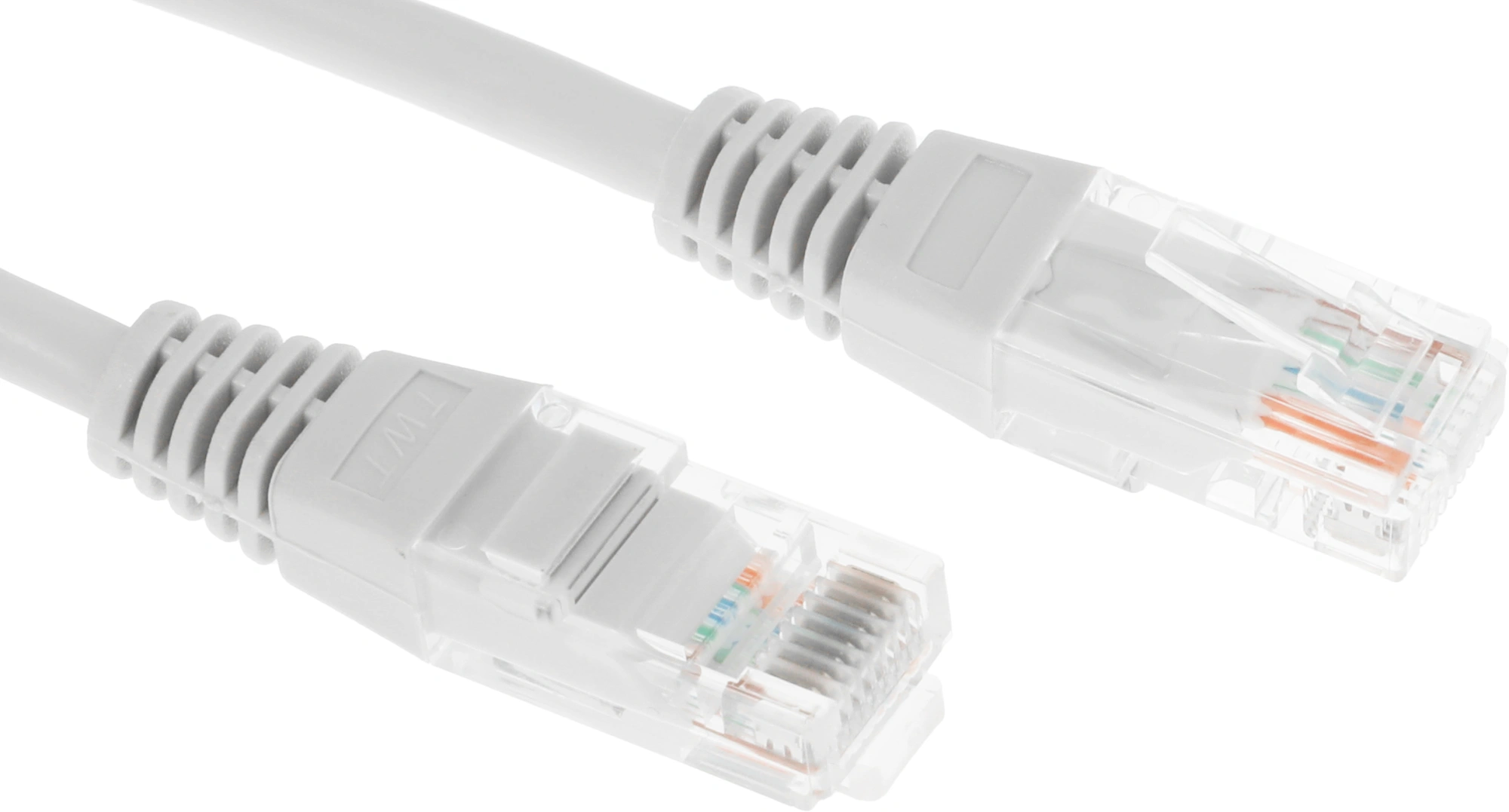 Патч-корд Lanmaster TWT-45-45-10-GY UTP RJ-45 вил.-вилка RJ-45 кат.5E 10м серый ПВХ (уп.:1шт) — миниатюра 3