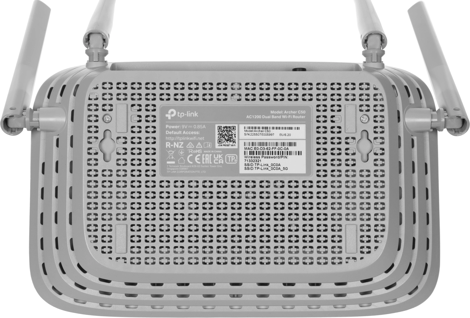 Роутер беспроводной TP-Link Archer C50 AC1200 10/100BASE-TX белый — миниатюра 15