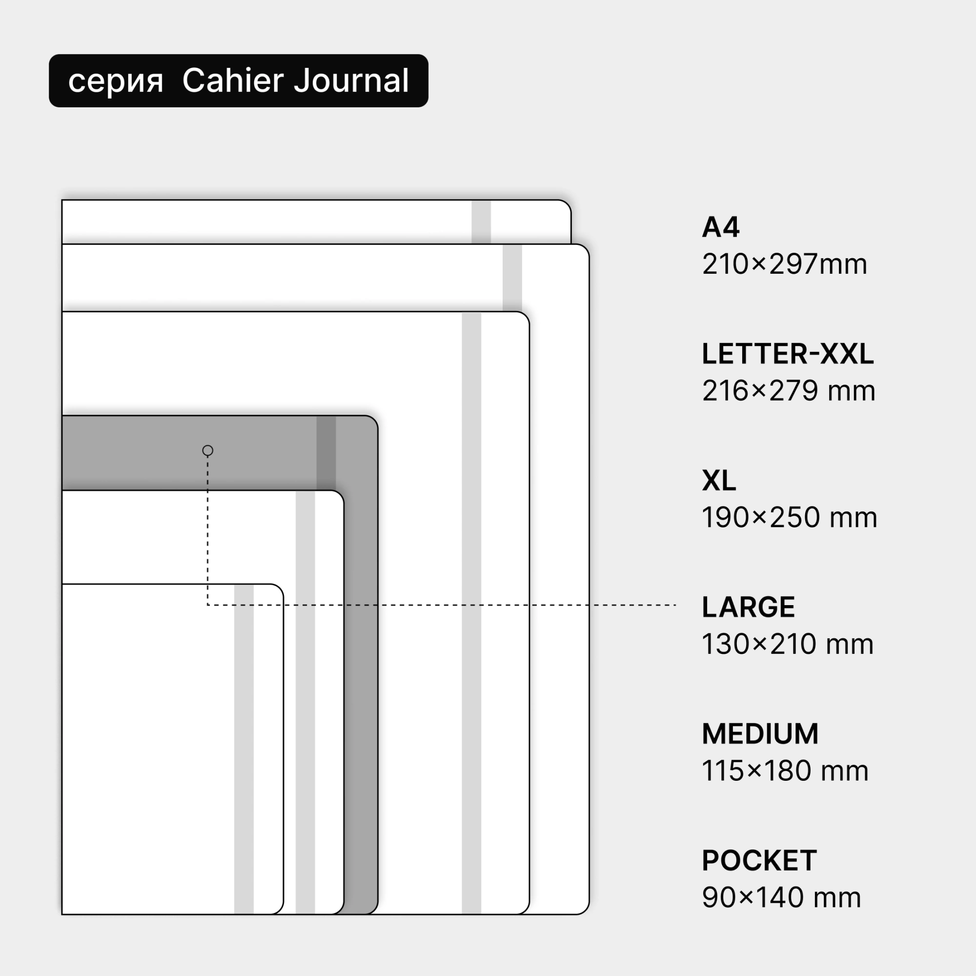 Блокнот Moleskine CAHIER JOURNAL QP316 Large 130х210мм обложка картон 80стр. линейка черный (3шт) — миниатюра 15