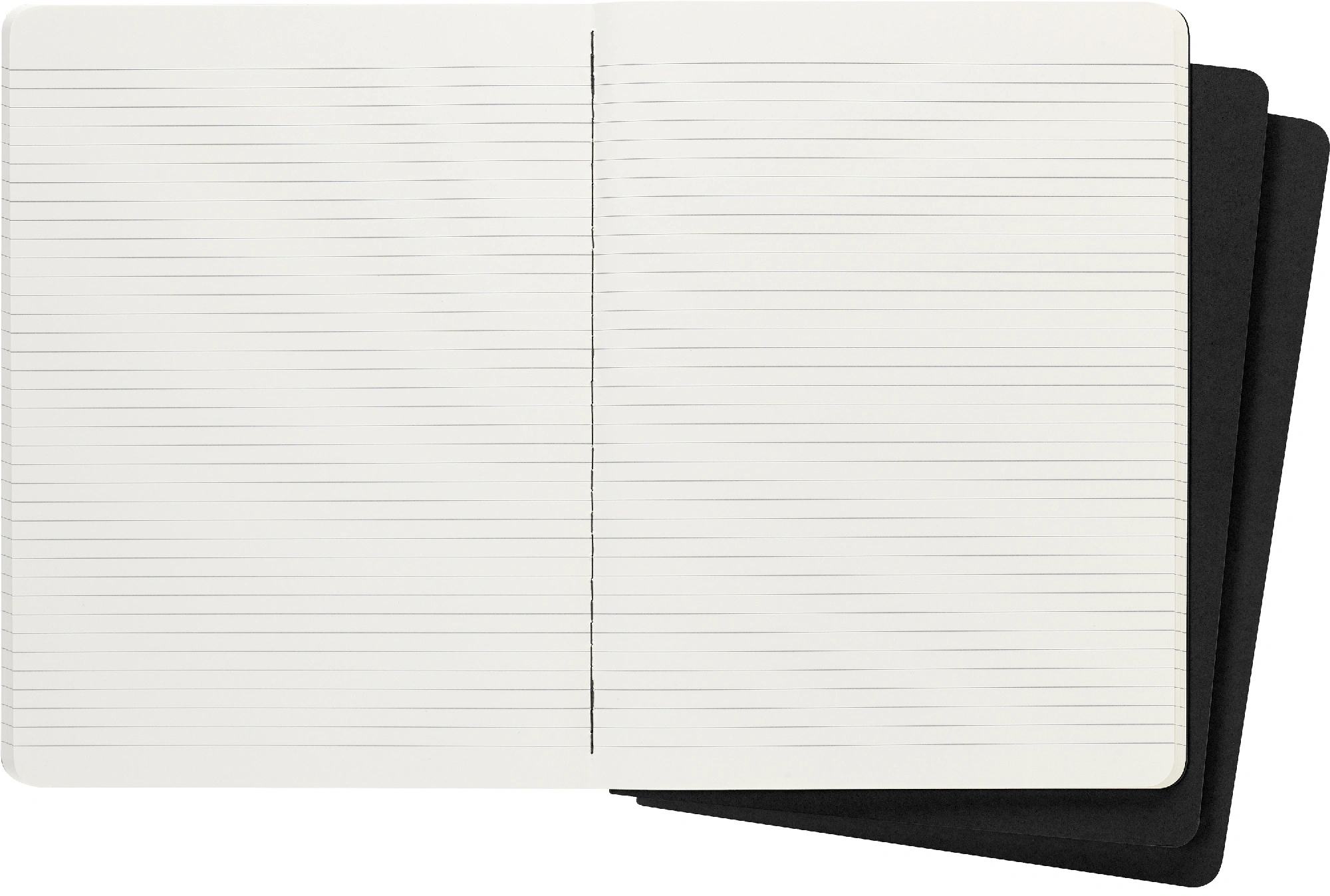 Блокнот Moleskine CAHIER JOURNAL QP321 XLarge 190х250мм обложка картон 120стр. линейка черный (3шт) — миниатюра 3