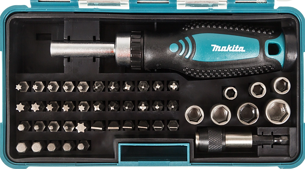 Отвертка Makita B-36170 в компл.:47 предметов жесткий кейс — миниатюра 2