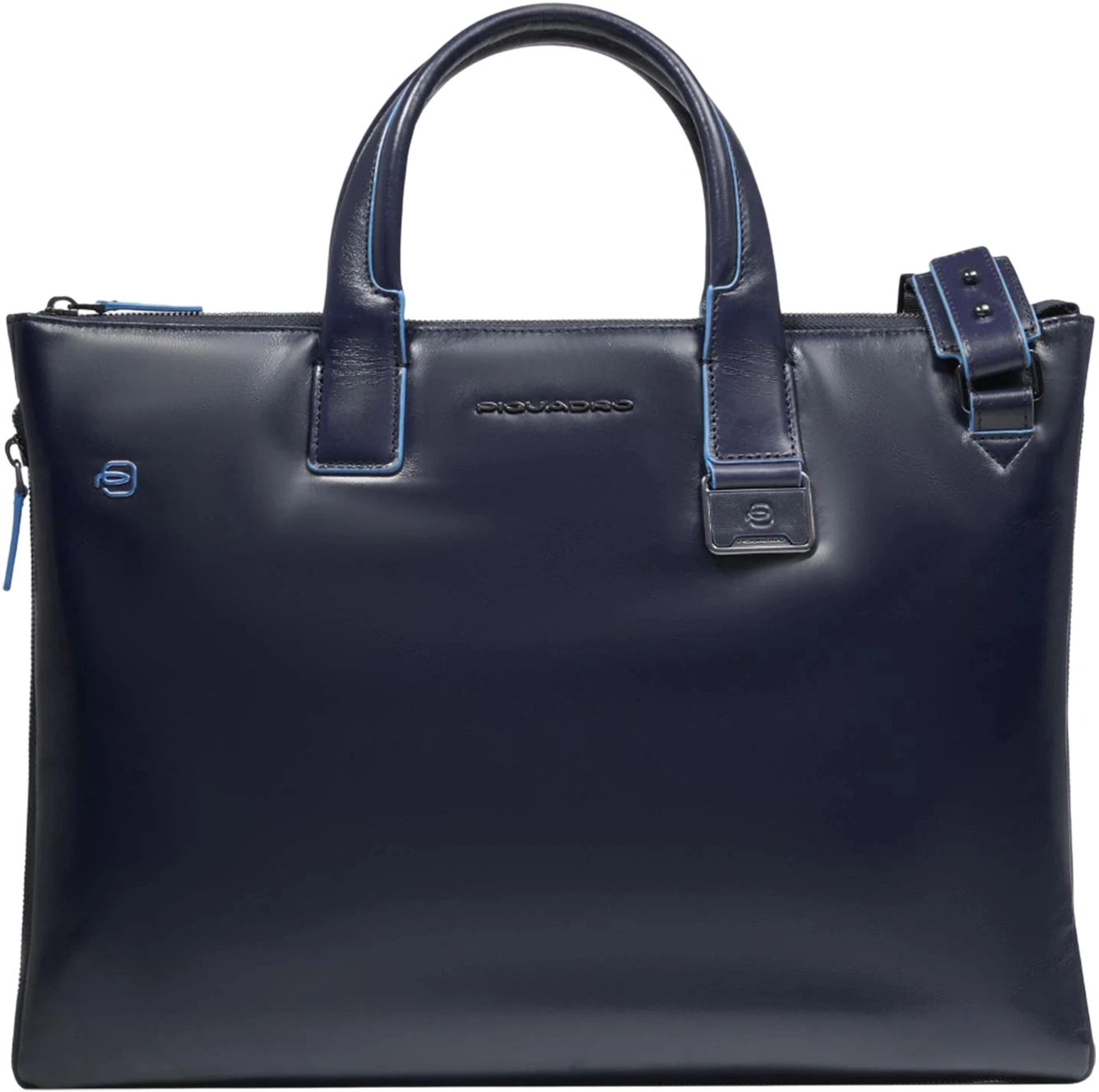 Деловая сумка Piquadro Blue Square CA4021B2/BLU2 с отделением для ноутбука 15.6" синяя натур.кожа — фото 1