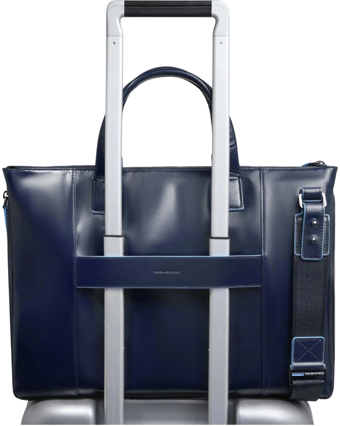 Деловая сумка Piquadro Blue Square CA4021B2/BLU2 с отделением для ноутбука 15.6" синяя натур.кожа — миниатюра 3