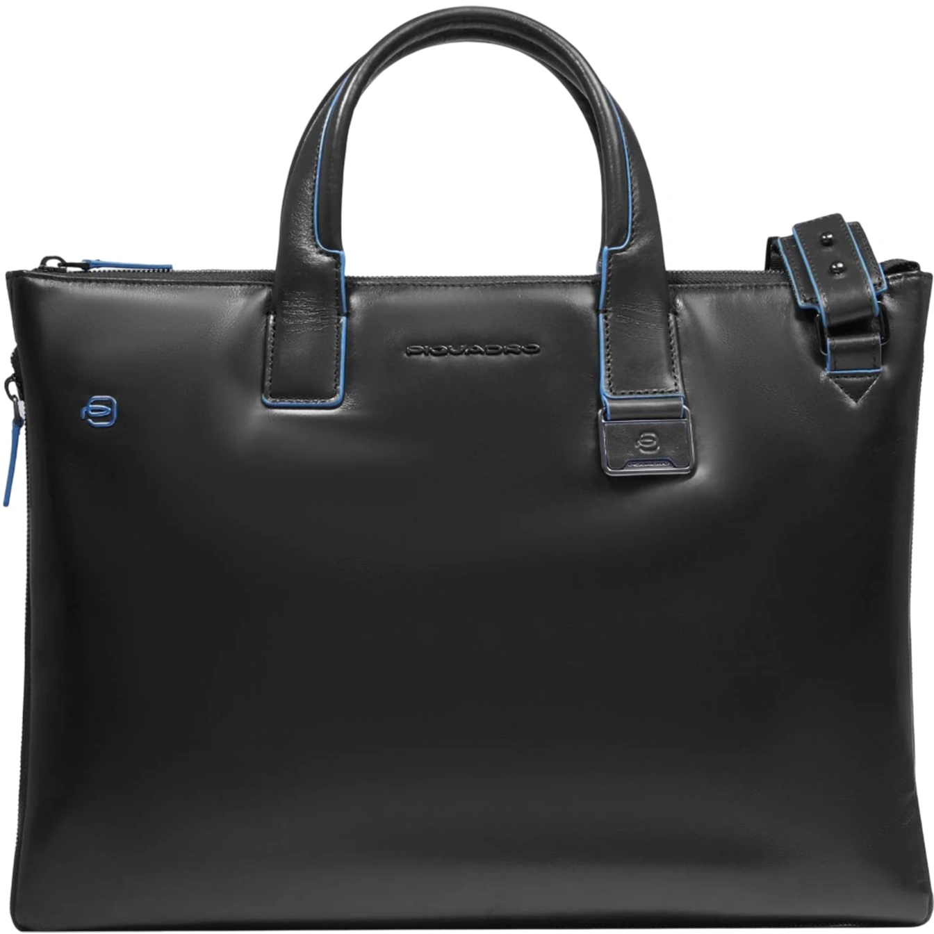 Деловая сумка Piquadro Blue Square CA4021B2/N с отделением для ноутбука 15.6" черная натур.кожа — фото 1