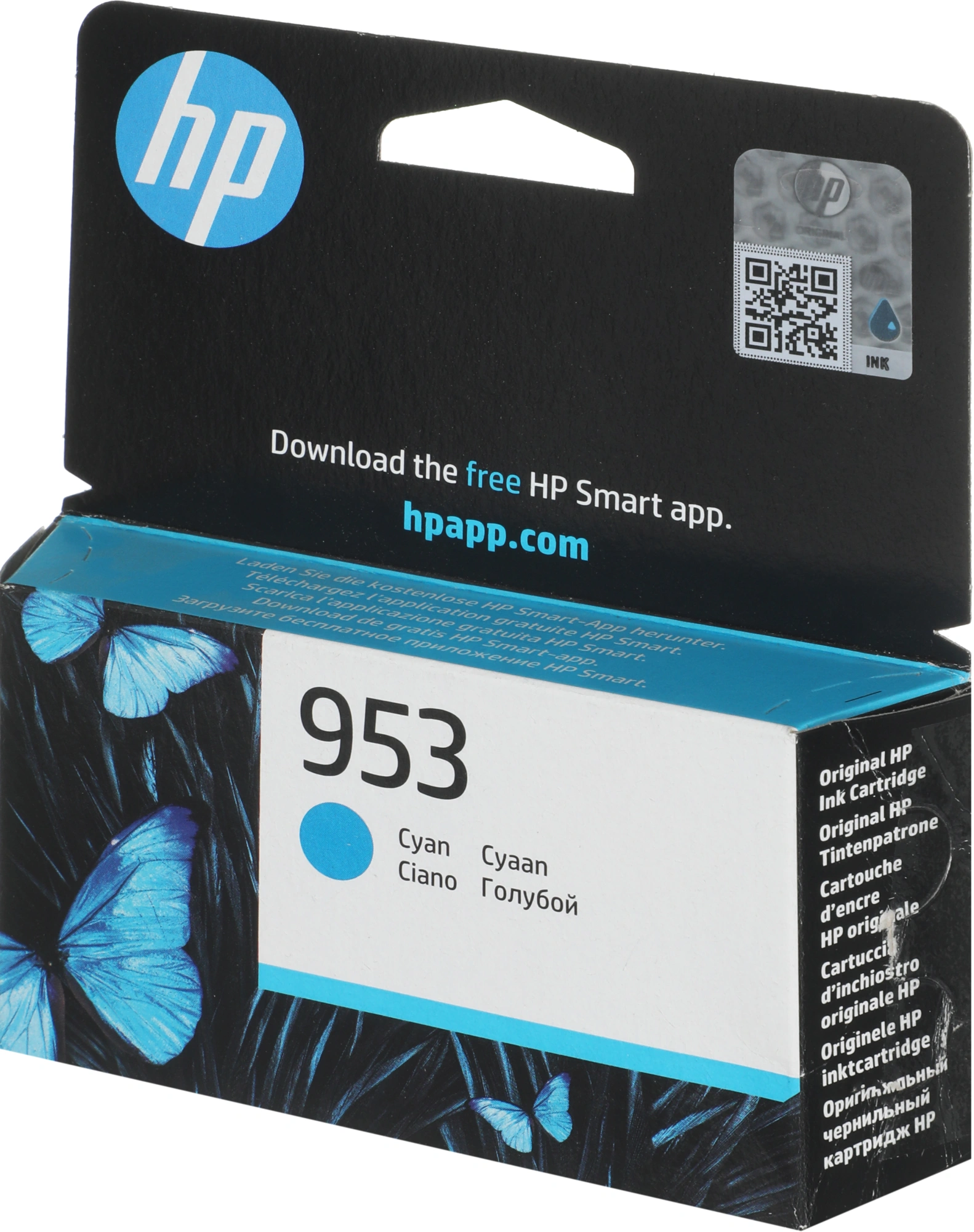 Картридж струйный HP 953 F6U12AE голубой (700стр.) для HP OJP 8710/8715/8720/8730/8210/8725 — миниатюра 2