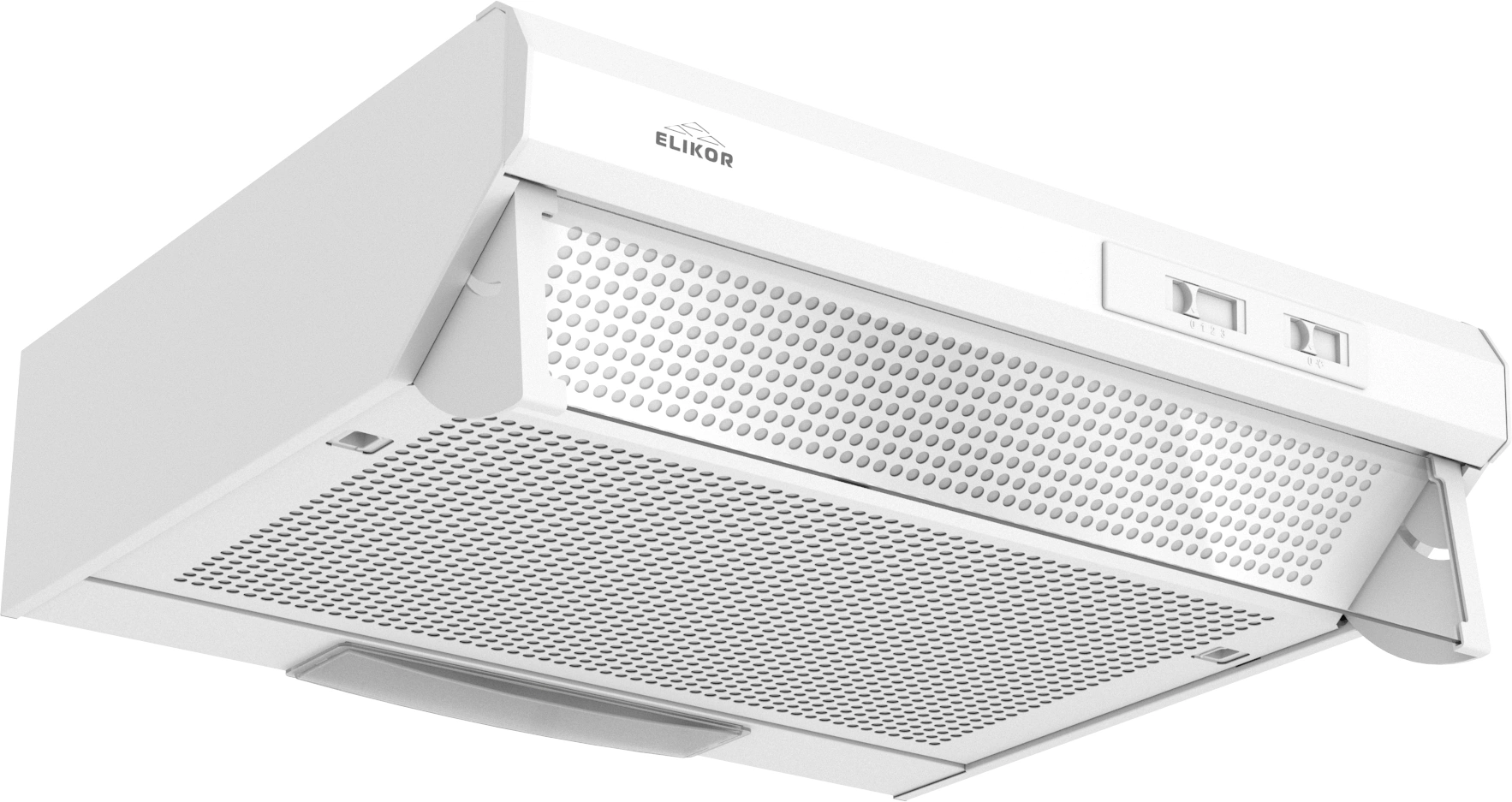 Вытяжка козырьковая Elikor Призма 50П-290-П3Л белый управление: ползунковое (1 мотор) — миниатюра 3