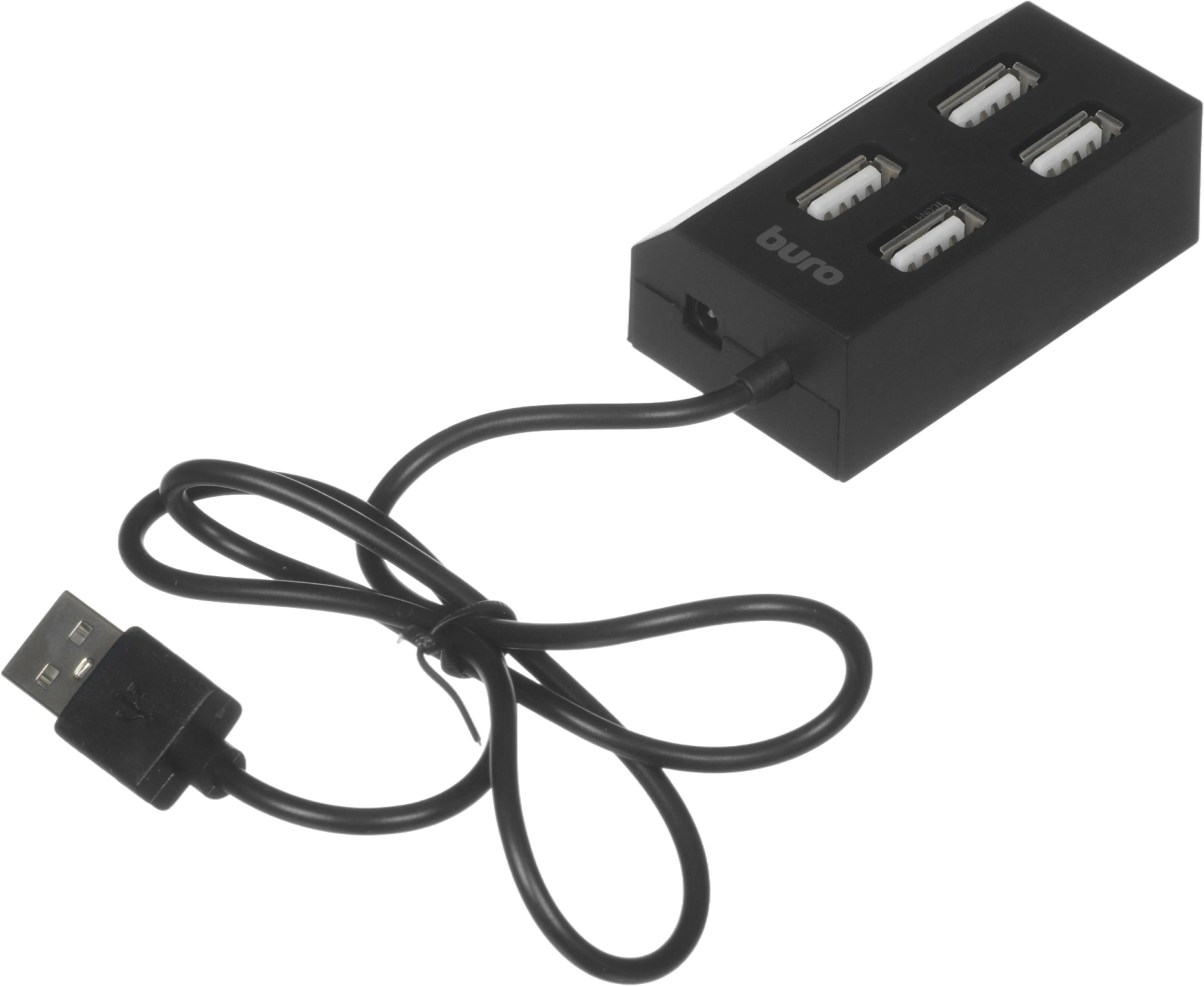 Разветвитель USB 2.0 Buro BU-HUB4-U2.0 4порт. черный — миниатюра 11