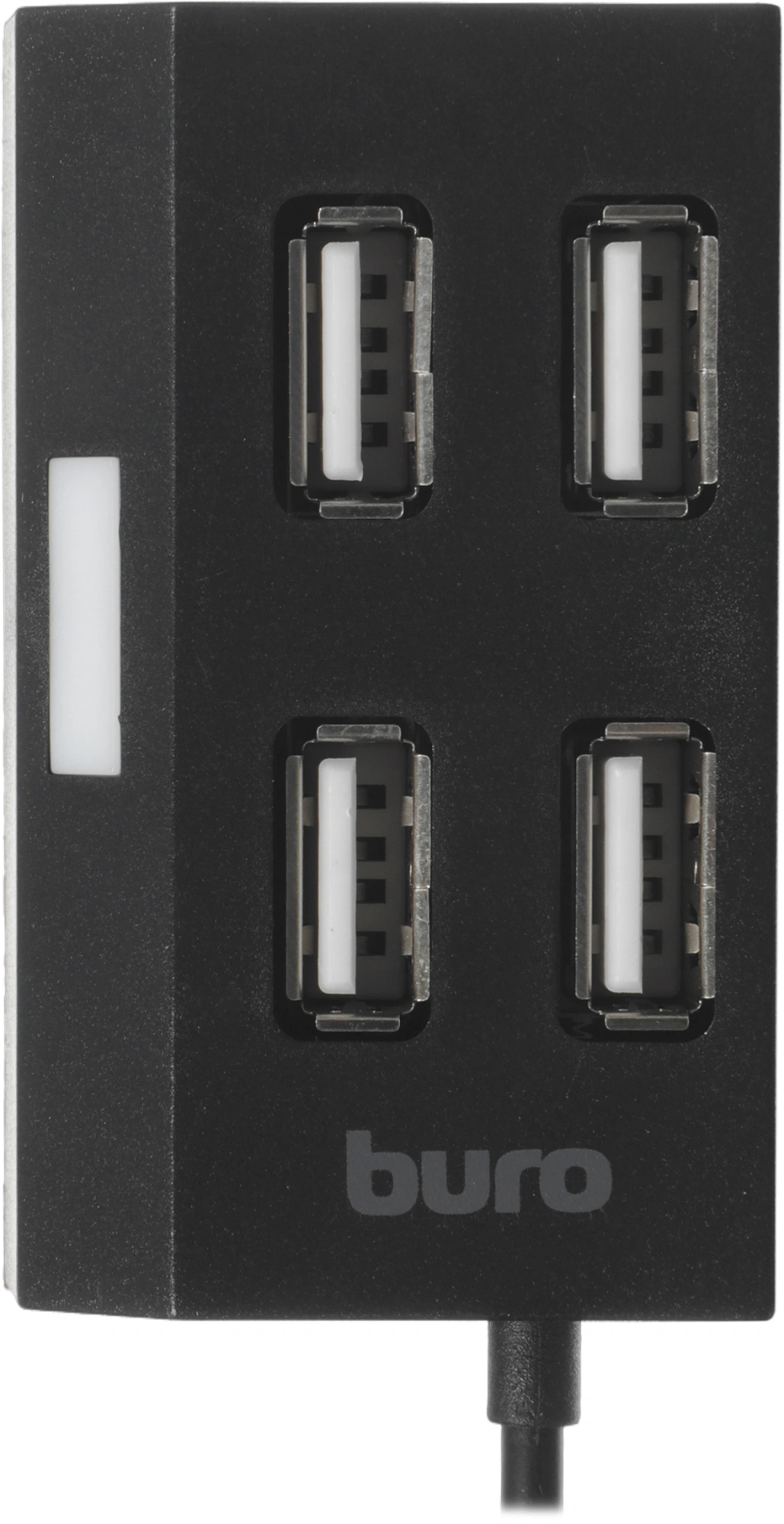 Разветвитель USB 2.0 Buro BU-HUB4-U2.0 4порт. черный — миниатюра 5