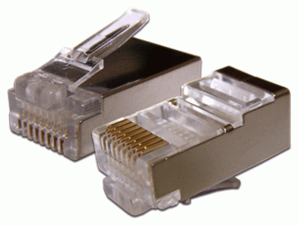 LANMASTER Коннектор (TWT-PL45 / S-8P8C-6A) FTP кат.6A RJ45 (упак:100шт)
