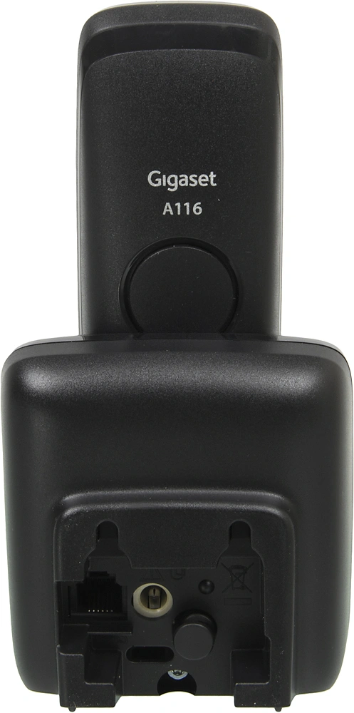 Р/Телефон Dect Gigaset A116 RUS черный АОН — миниатюра 4