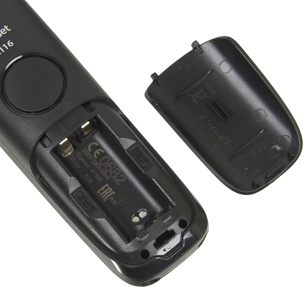 Р/Телефон Dect Gigaset A116 RUS черный АОН — миниатюра 6