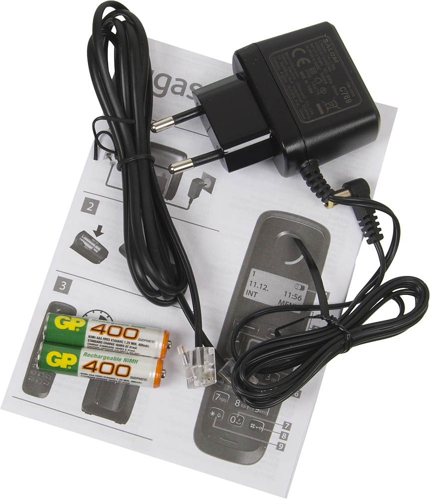 Р/Телефон Dect Gigaset A116 RUS черный АОН — миниатюра 7