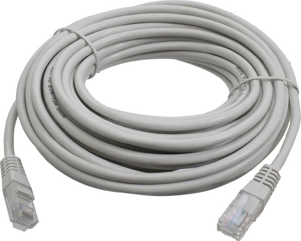 Патч-корд Lanmaster LAN-PC45/U5E-5.0-GY UTP RJ-45 вил.-вилка RJ-45 кат.5E 5м серый LSZH (уп.:1шт) — миниатюра 4