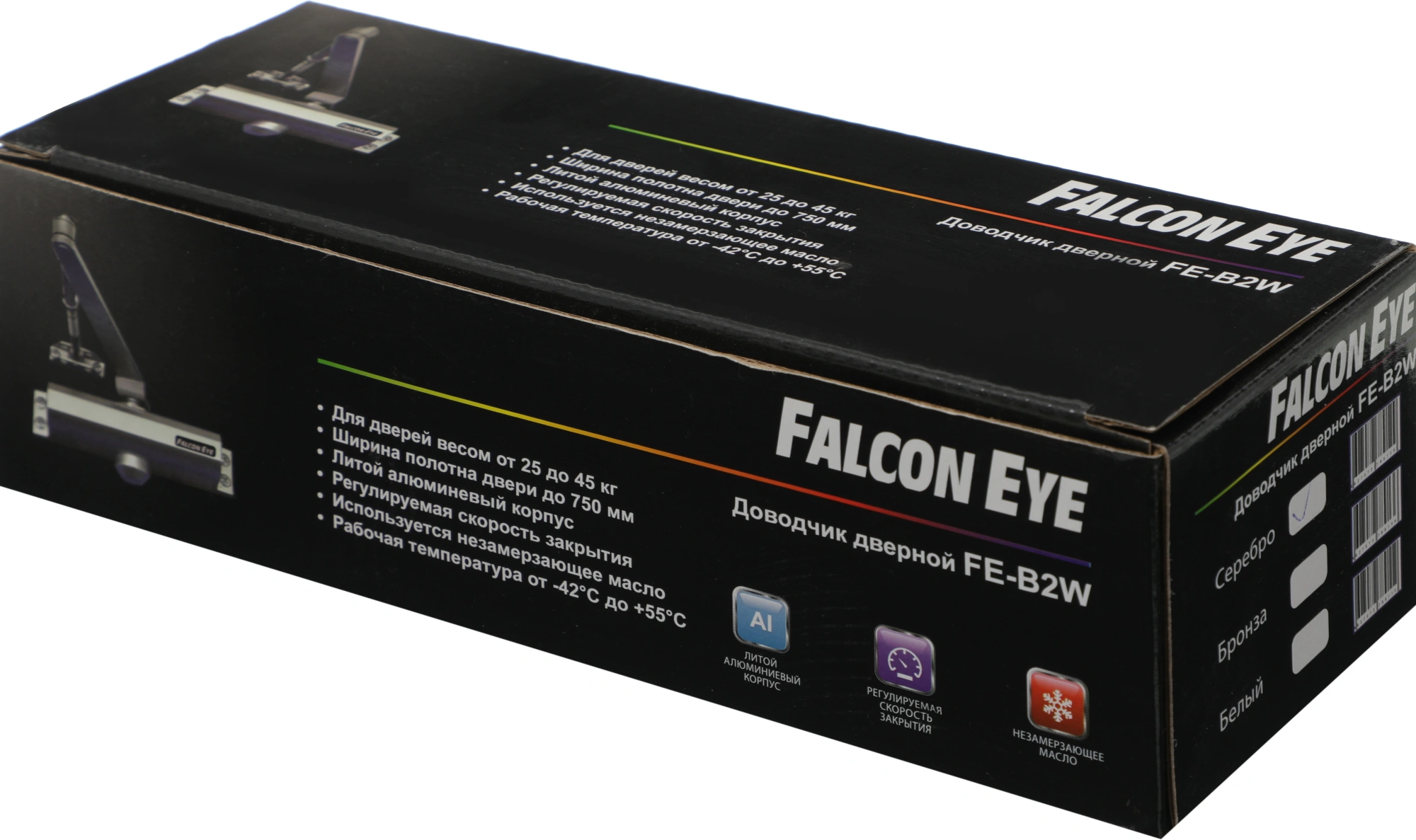 Доводчик двери Falcon Eye FE-B2W 2 класс серебристый — миниатюра 13
