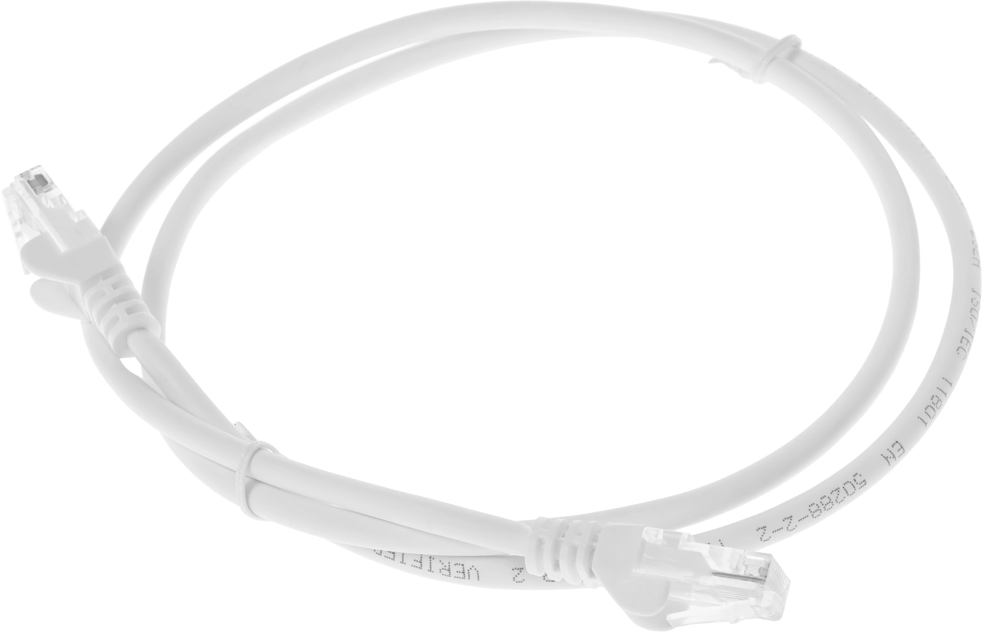 Патч-корд Lanmaster LAN-PC45/U5E-1.0-WH UTP RJ-45 вил.-вилка RJ-45 кат.5E 1м белый LSZH (уп.:1шт) — миниатюра 2