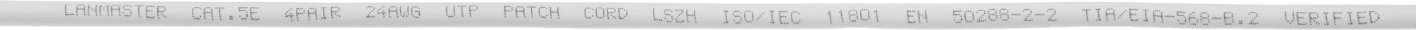 Патч-корд Lanmaster LAN-PC45/U5E-3.0-WH UTP RJ-45 вил.-вилка RJ-45 кат.5E 3м белый LSZH (уп.:1шт) — миниатюра 4