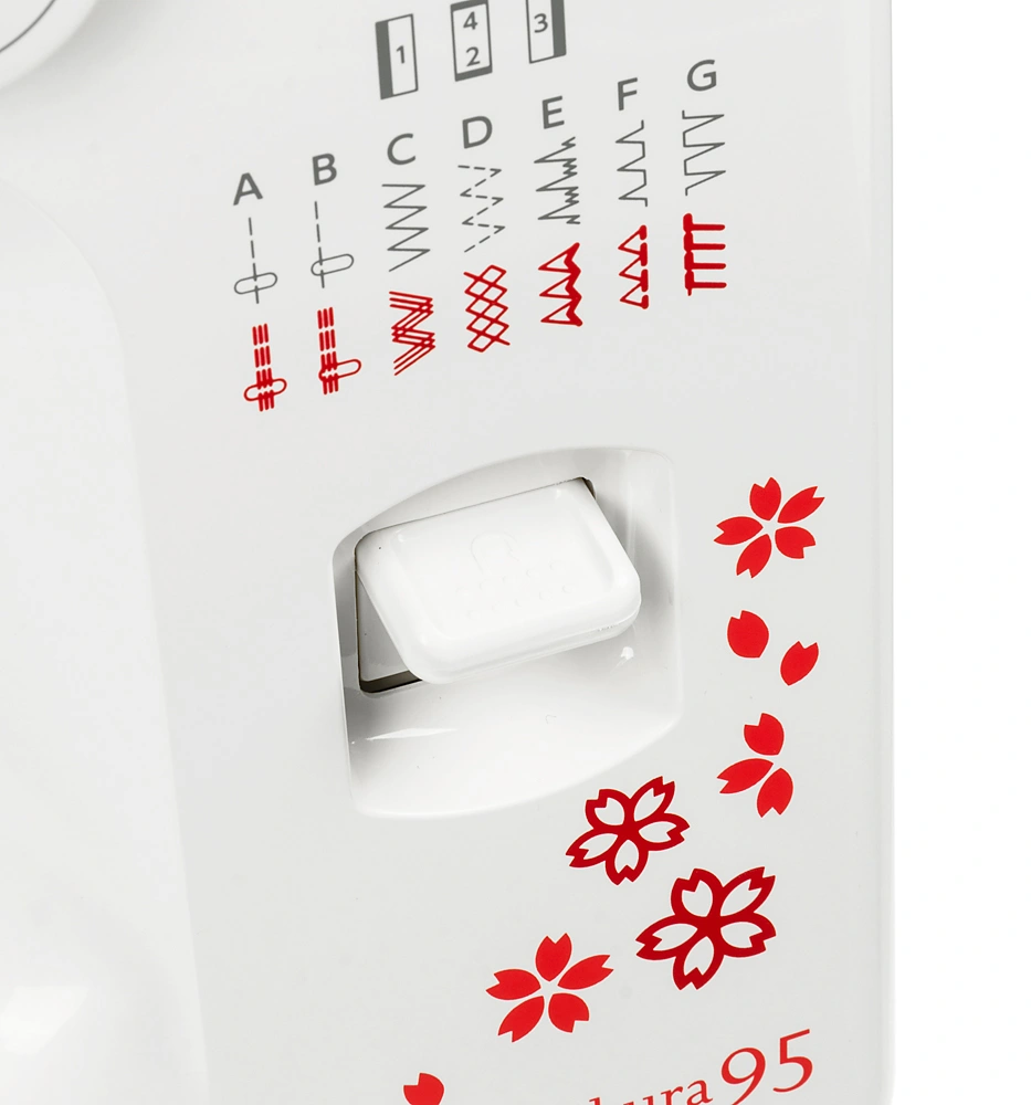 Швейная машина Janome Sakura 95 белый/цветы — миниатюра 7