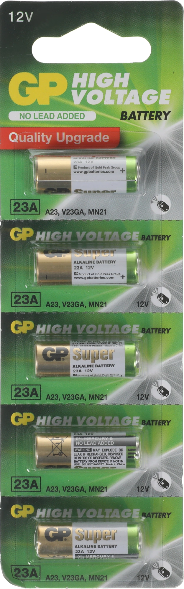 Батарея GP Super Alkaline 23AF MN21 (5шт) — фото 1