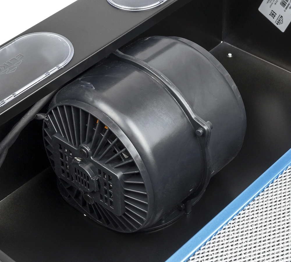 Вытяжка встраиваемая Elikor Интегра 60П-400-В2Л черный/нержавеющая сталь управление: кулисные переключатели (1 мотор) — миниатюра 5