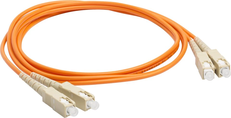 Патч-корд Lanmaster LAN-2SC-2SC/OM3-2.0 2x50/125 OM3 SC дуплекс-SC дуплекс 2м LSZH оранжевый — фото 1