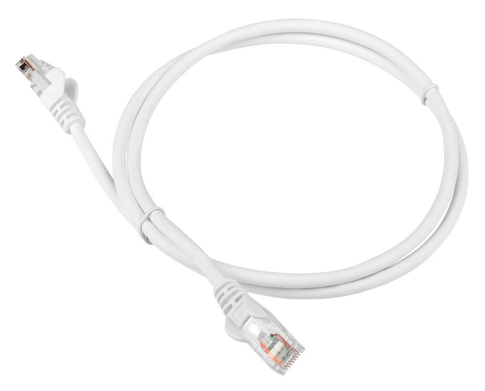 Патч-корд Lanmaster LAN-PC45/U5E-1.5-WH UTP RJ-45 вил.-вилка RJ-45 кат.5E 1.5м белый LSZH — фото 1