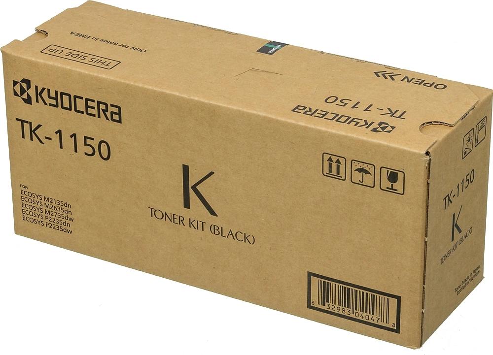 Картридж лазерный Kyocera TK-1150 1T02RV0NL0 черный (3000стр.) для Kyocera P2235dn/P2235dw/M2135dn/M2635dn/M2635dw/M2735dw — фото 1