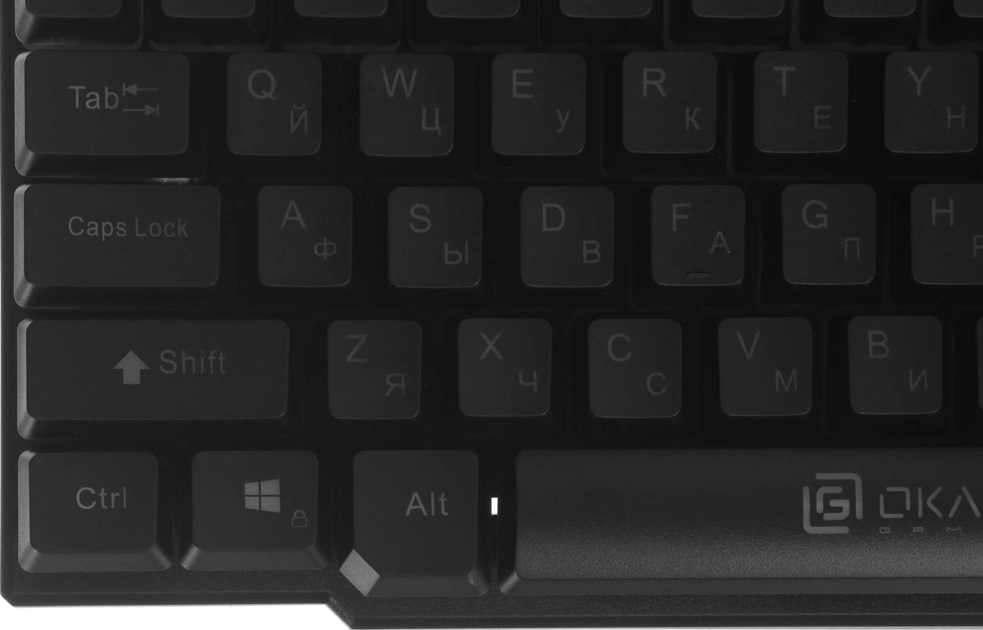 Клавиатура Оклик 780G SLAYER черный USB for gamer LED (412899) кабель 1.5м — миниатюра 20