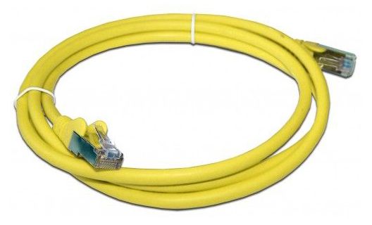 Патч-корд Lanmaster LAN-PC45/S6A-1.5-YL FTP RJ-45 вил.-вилка RJ-45 кат.6A 1.5м желтый LSZH — фото 1